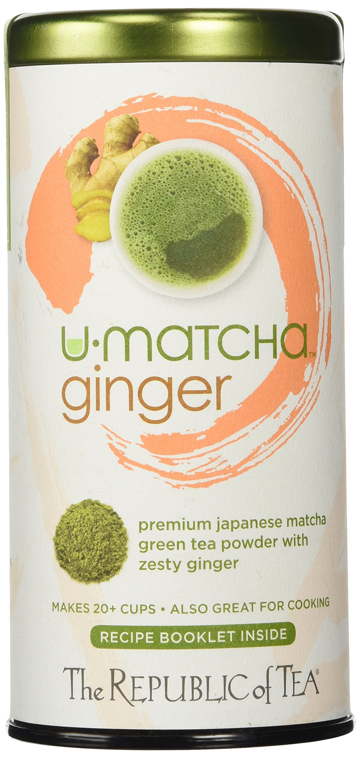 The Republic of Tea U-Matcha Ginger Tea Powder, 1.5 Ounces, 20+ Cups