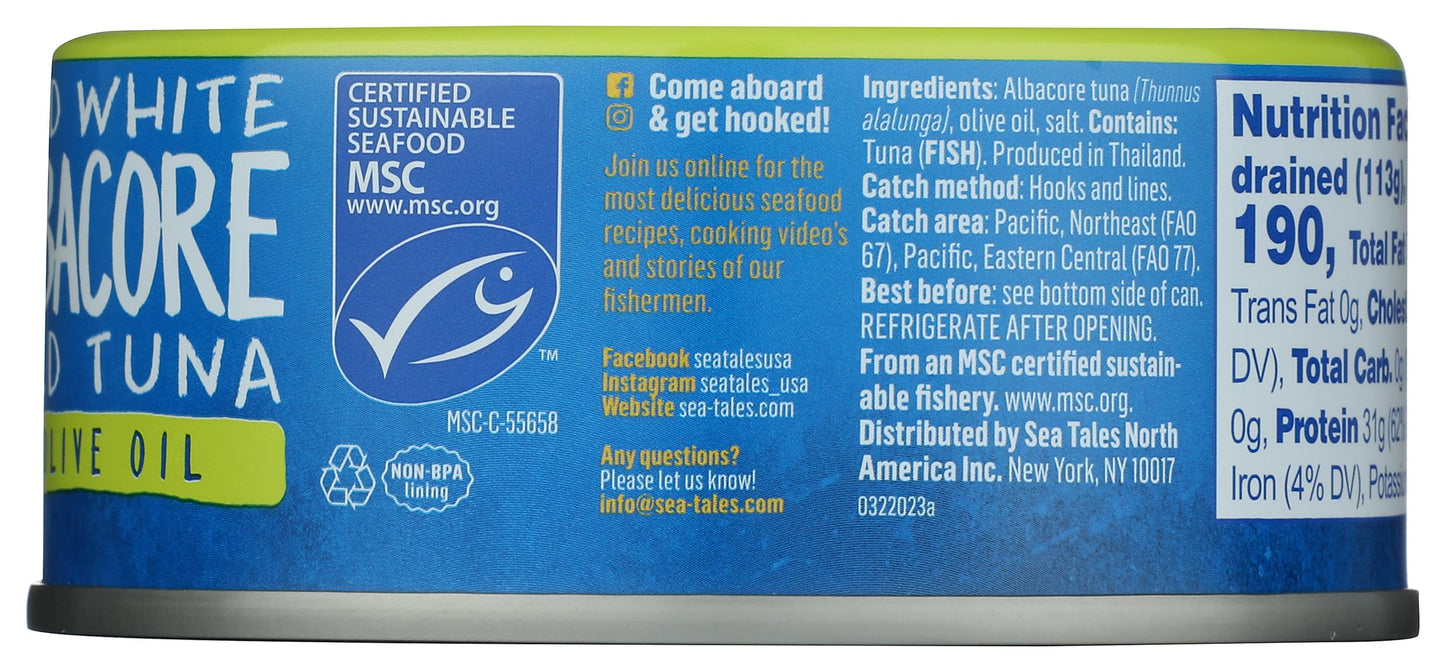 Sea Tales Albacore Tuna in Olive Oil, 5 OZ