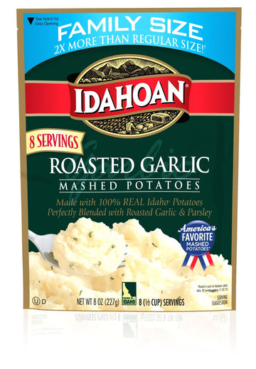 Idahoan Roasted Garlic Mashed Potatoes, 8 Oz