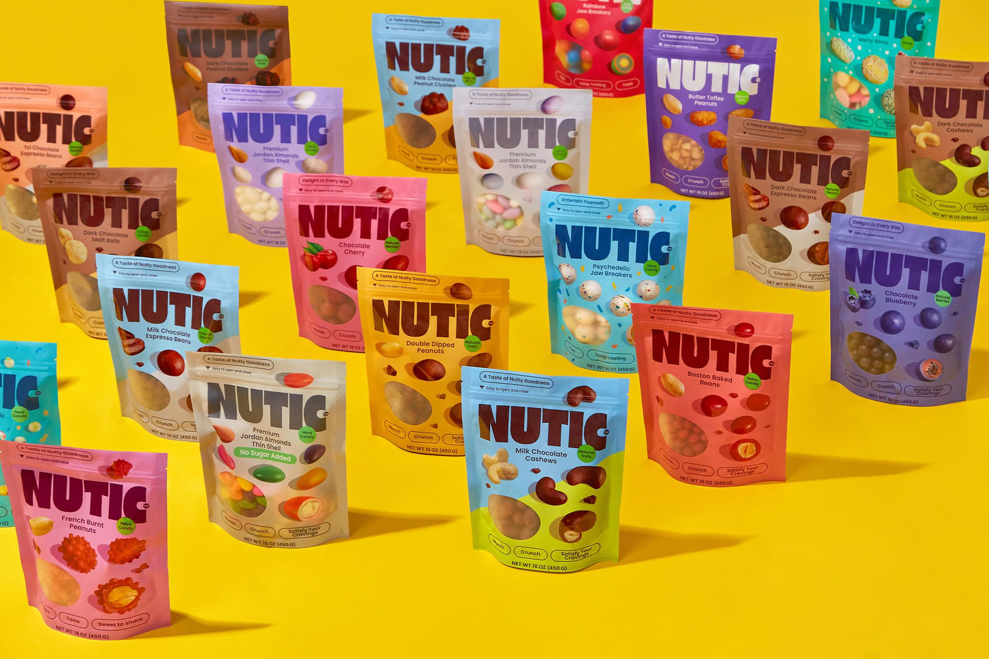 Nutic Giant Jawbreaker Candy - Jumbo 3 3/8" Multicolor Sucker, 1 lb Pack - Perfect Holiday Gift