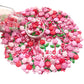 Sentovac Edible Red Pink Rose Mix Sprinkles for Decorating 1 Bottle 3.35oz/ 95g | Cake Cupcakes and Ice Cream Topper Decorations