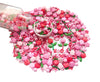 Sentovac Edible Red Pink Rose Mix Sprinkles for Decorating 1 Bottle 3.35oz/ 95g | Cake Cupcakes and Ice Cream Topper Decorations