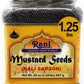 Rani Black Mustard Seeds Whole Spice (Kali Rai) 20Oz (1.25Lbs) 567G Pet Jar ~ All Natural | Gluten Friendly | Non-Gmo | Vegan |