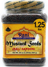 Rani Black Mustard Seeds Whole Spice (Kali Rai) 20Oz (1.25Lbs) 567G Pet Jar ~ All Natural | Gluten Friendly | Non-Gmo | Vegan |