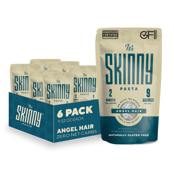 Its Skinny Angel Hair - Healthy, Low-Carb, Low Calorie Konjac Pasta - Fully Cooked And Ready To Eat Shirataki Noodles - Keto, Gl
