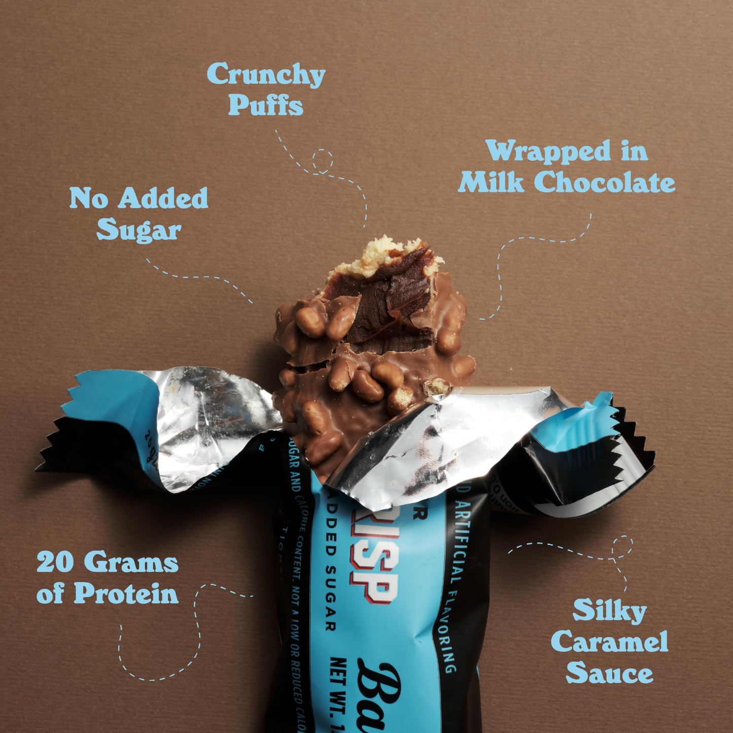 Barebells Protein Snacks Bars Creamy Crisp - 12 Count, 1.9Oz Bars 20G Of High Protein - Chocolate Protein Bar With 1G Of Total S