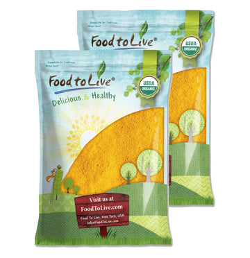 Food to Live Organic Pumpkin Fruit Powder, 14 Pounds - Non-GMO, Milled Dried Pumpkin, 100% Pure, No Additives, Vegan. Rich in Fi