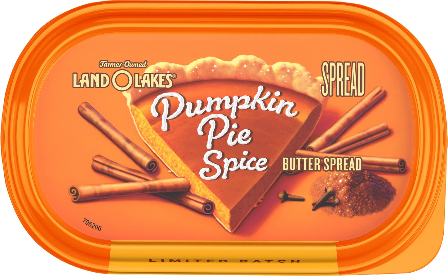 Land O Lakes Pumpkin Pie Spice Butter Spread, Spreadable, 6.5 oz tub