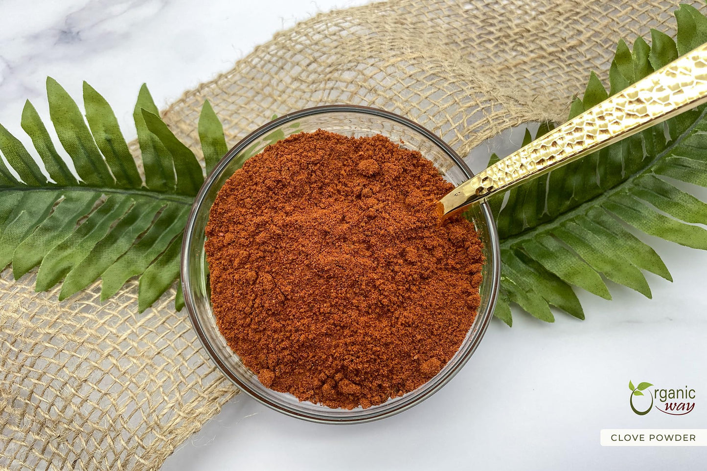 Organic Way Premium Cloves Powder (Syzygium Aromaticum) - Aromatic Spice | Organic & Kosher Certified | Raw, Vegan, Non Gmo & Gl