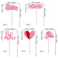 30 Pcs Valentine'S Day Cupcake Toppers Glitter Double Layers Love Heart Car Cupid Be Mine Cupcake Picks Decorations For Valentin