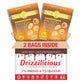Drizzilicious Mini Rice Cakes - French Toast Flavor, Vegan, Gluten Free, 4oz (Pack of 2)