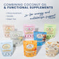 Leaner Creamer Coconut Creamer with Superfood Ingredients - Non-Dairy, Sugar-Free, Keto, Gluten-Free Powdered Coffee Creamer - C