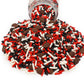 Mystic Sprinkles The Big Football Game Jimmy Mix 3Oz Bottle (Black, Red & White Sprinkle Mix 3Oz)