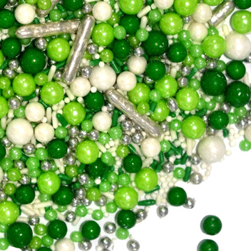 Green And White Sprinkles For Cake Decorating Edible Sugar Pearls Christmas Sprinkles Valentines Halloween Cake Cookie Cupcake A