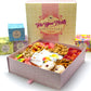 Mothers Day Gift for Mom - Premium Box with Sweet, Savory Nuts, Tarts, Cookies, Crackers, Herbal Tea, Candy - Birthday Gift for 