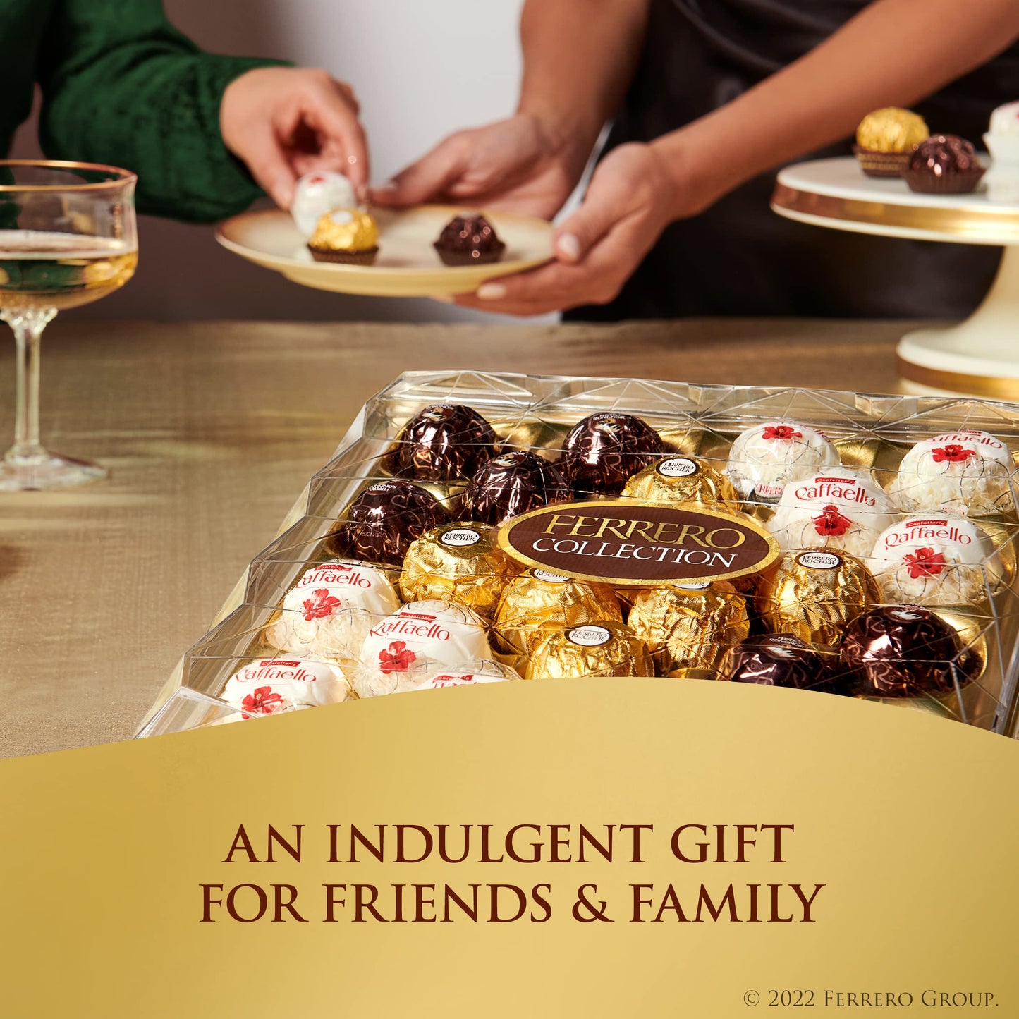 Ferrero Rocher Gourmet Assorted Chocolates, 18 Count, Milk Chocolate, Dark Chocolate, Coconut, 6.8 oz