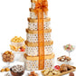 Broadway Basketeers Thank You Gift Tower - Gourmet Chocolate Cookies & Sweets Snack Tower - Thank You Gift Box for Clients, Teac