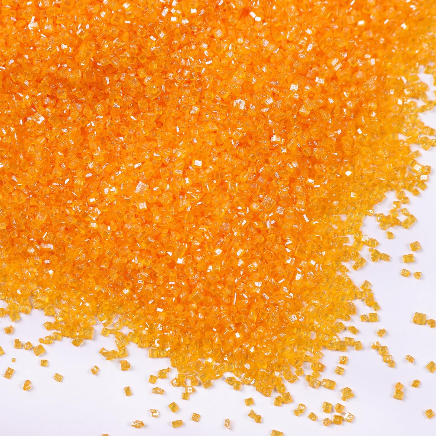 Orange Sanding Sugar for Baking Edible Sparkling Sprinkles Coarse Sugar Crystals for Easter Cake Decoration Cookie Cupcake Toppe