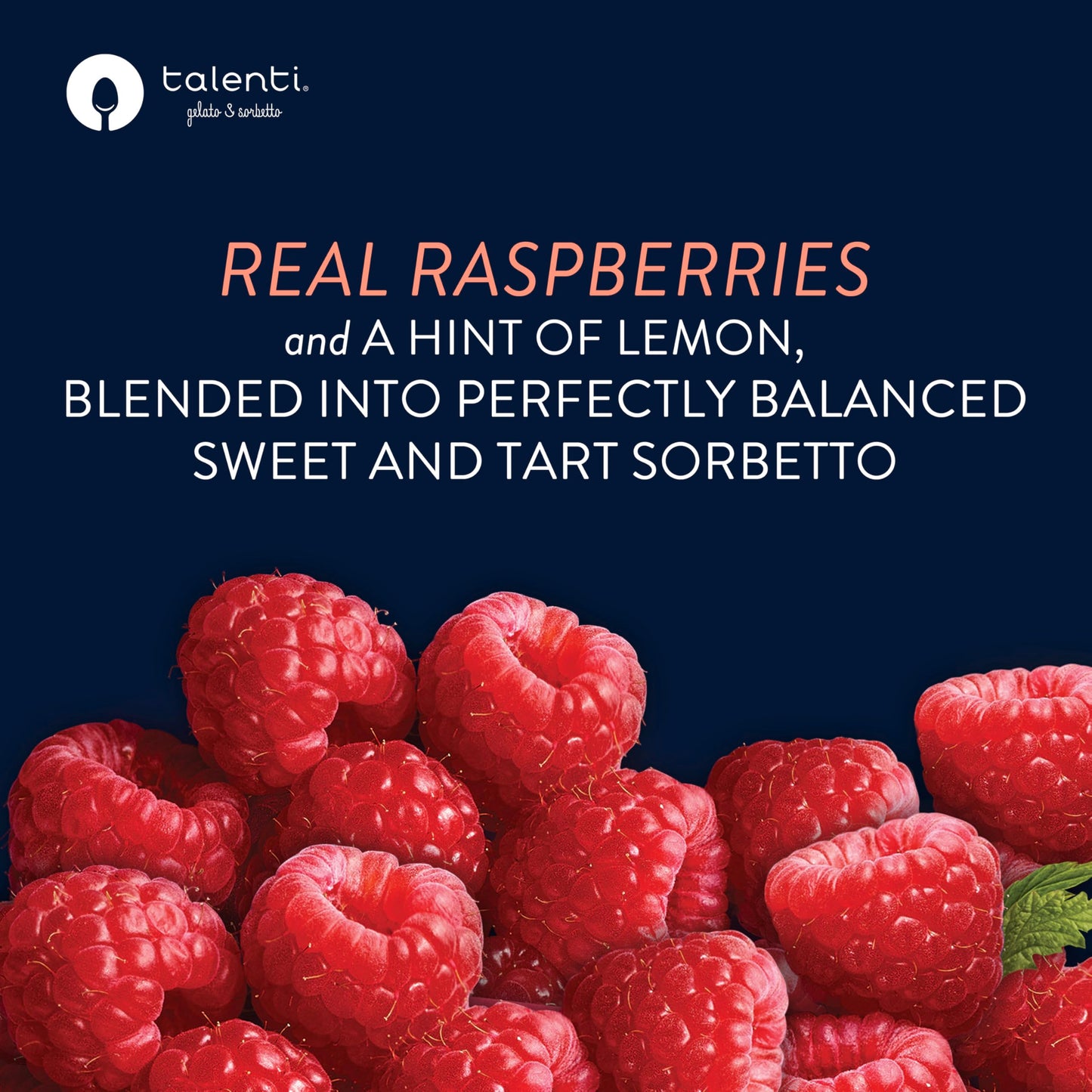 Talenti Sorbetto For a Delicious Non Dairy Ice Cream Alternative Roman Raspberry Made With Non-GMO Ingredients 1 pint