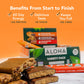 ALOHA Organic Plant Based Protein Bars - Vegan, Low Sugar, Gluten-Free - 12 Count Variety Pack (3 Flavors)