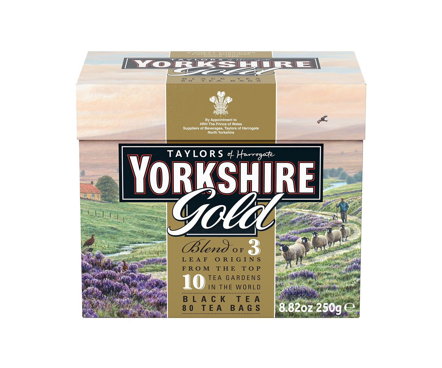 Taylors Of Harrogate Yorkshire Gold, 80 Teabags, (Pack Of 5)
