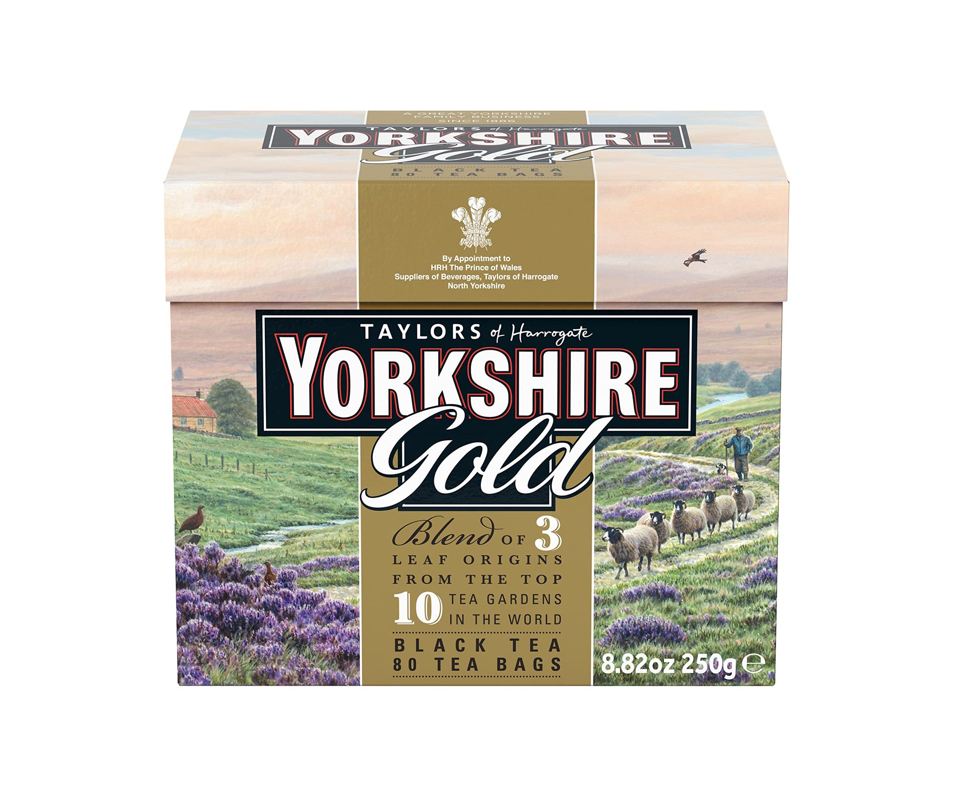 Taylors Of Harrogate Yorkshire Gold, 80 Teabags, (Pack Of 5)