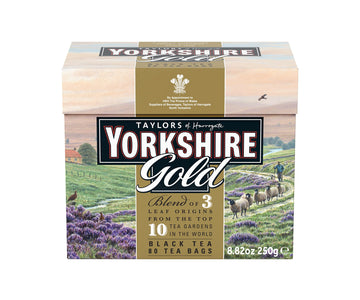 Taylors Of Harrogate Yorkshire Gold, 80 Teabags, (Pack Of 5)
