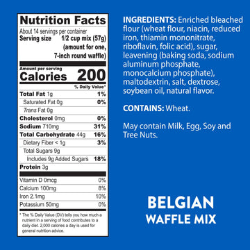 Krusteaz Light and Crispy Belgian Waffle Mix  Krusteaz Waffle Mix  28 oz Box (Pack of 8)