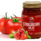 Green Jay Gourmet Strawberry Salsa - Strawberry-Flavored Fruit Salsa - Medium Heat Picante Salsa - Gourmet Salsa Dip With No Pre