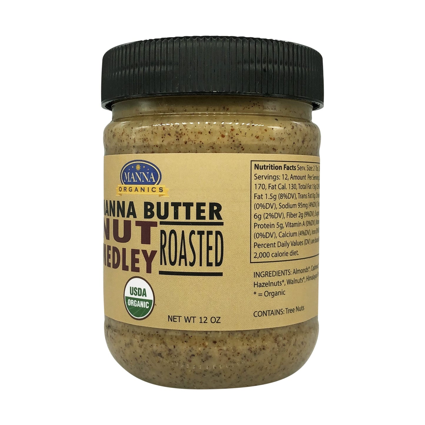Manna Organics Nut Butter Medley Organic 12 Ounce