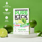 PURE KICK Hydration Singles Drink Mix, Sonic Limeade, 72 Packets (12 Boxes, 6 Packets Each)