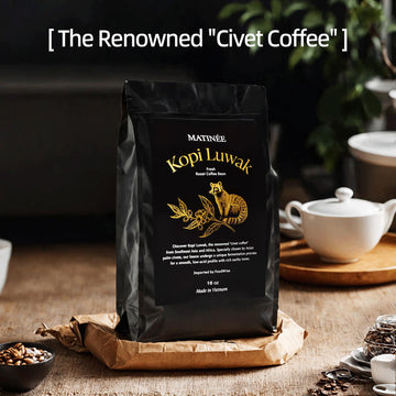 Matin  E Wild Kopi Luwak Coffee Beans, Medium Roast, Whole Bean Coffee, Civet Coffee, Wild Kopi Luwak Coffee - Sustainably Sourc