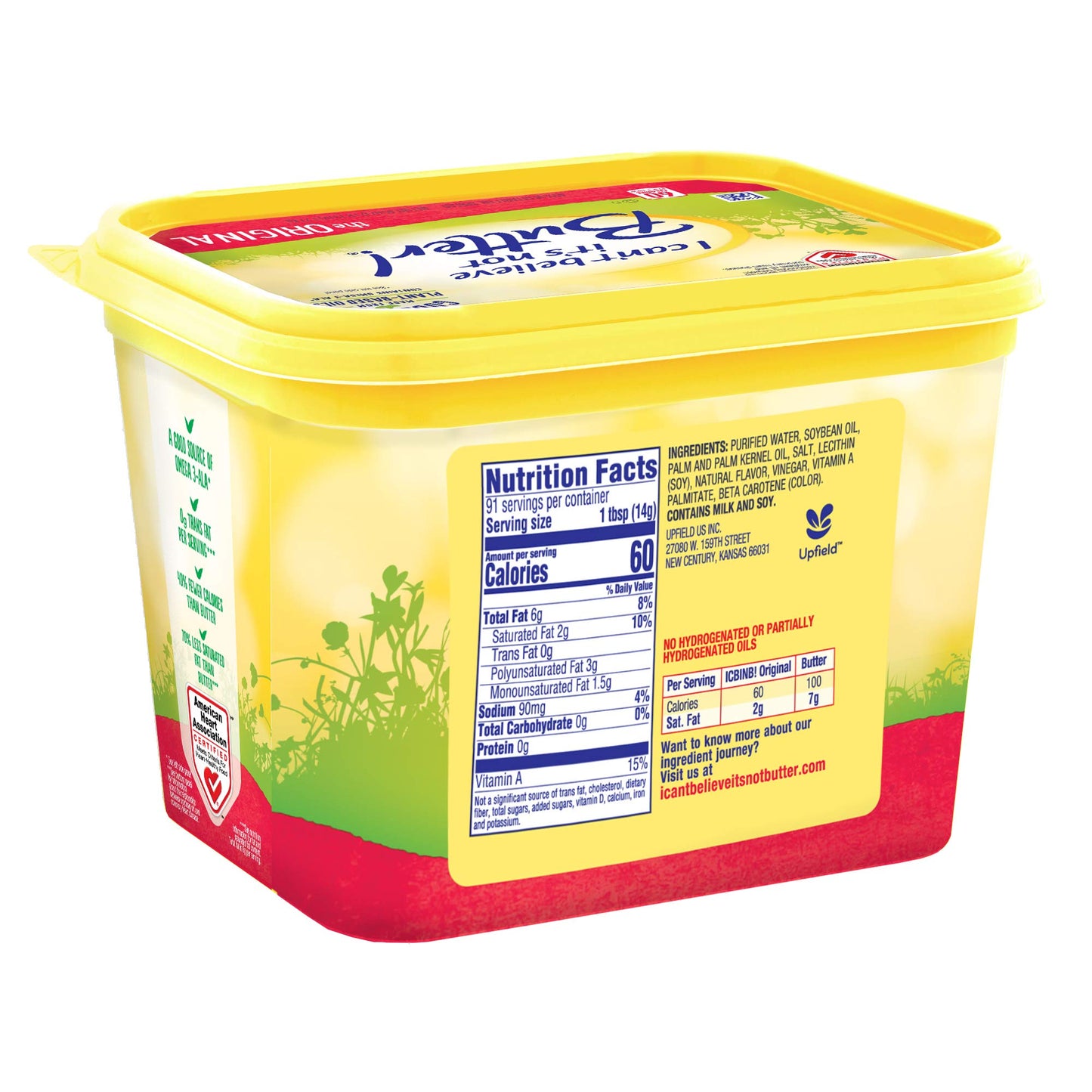 I Cant Believe Its Not Butter, Original Spread, 45 Ounce