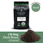 The Bean Organic Coffee Company Water Processed Decaf Il Chicco (Traditional Italian Roast), Dark Roast, Ground Coffee, 16-Ounce