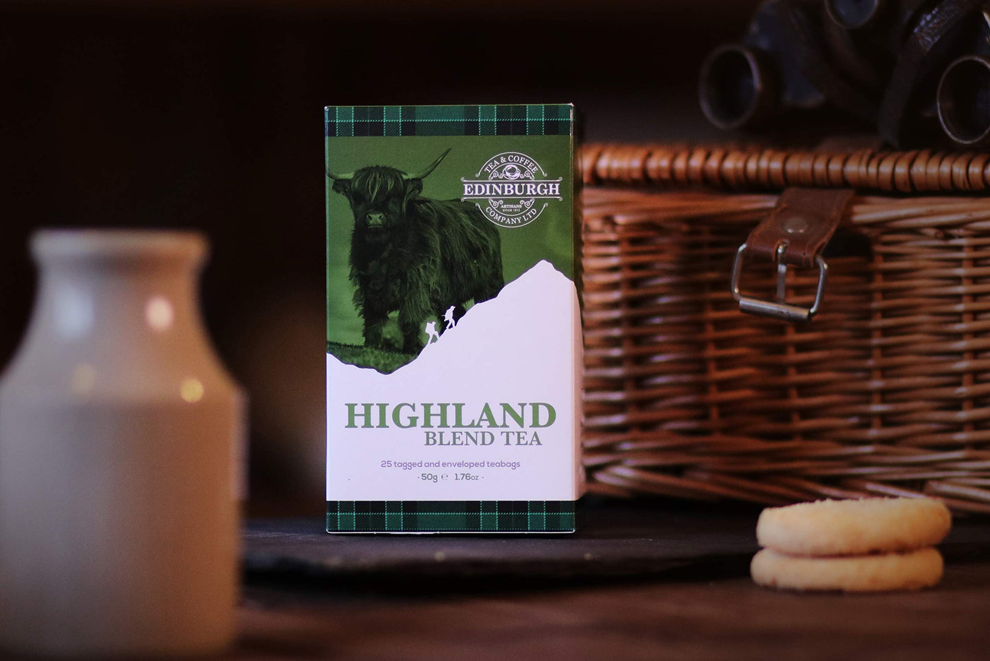 Edinburgh Tea & Coffee Company Highland Blend Black Tea, 25 Count Envelope/Tag Teabags