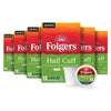 Folgers Half-Caff Medium Roast Coffee, 72 K-Cup Pods, 12 Count (Pack of 6)