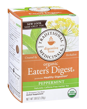 Traditional Medicinals Organic Belly Comfort Peppermint Herbal Tea, Promotes Healthy Digestion, (Pack Of 1) - 16 Tea Bags