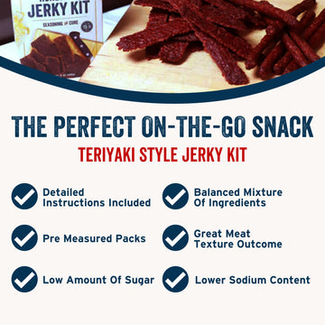 PS Seasoning Jerky Seasoning and Cure Kit (Teriyaki) - Grand Champion American Association of Meat Processors Award - Wild Game