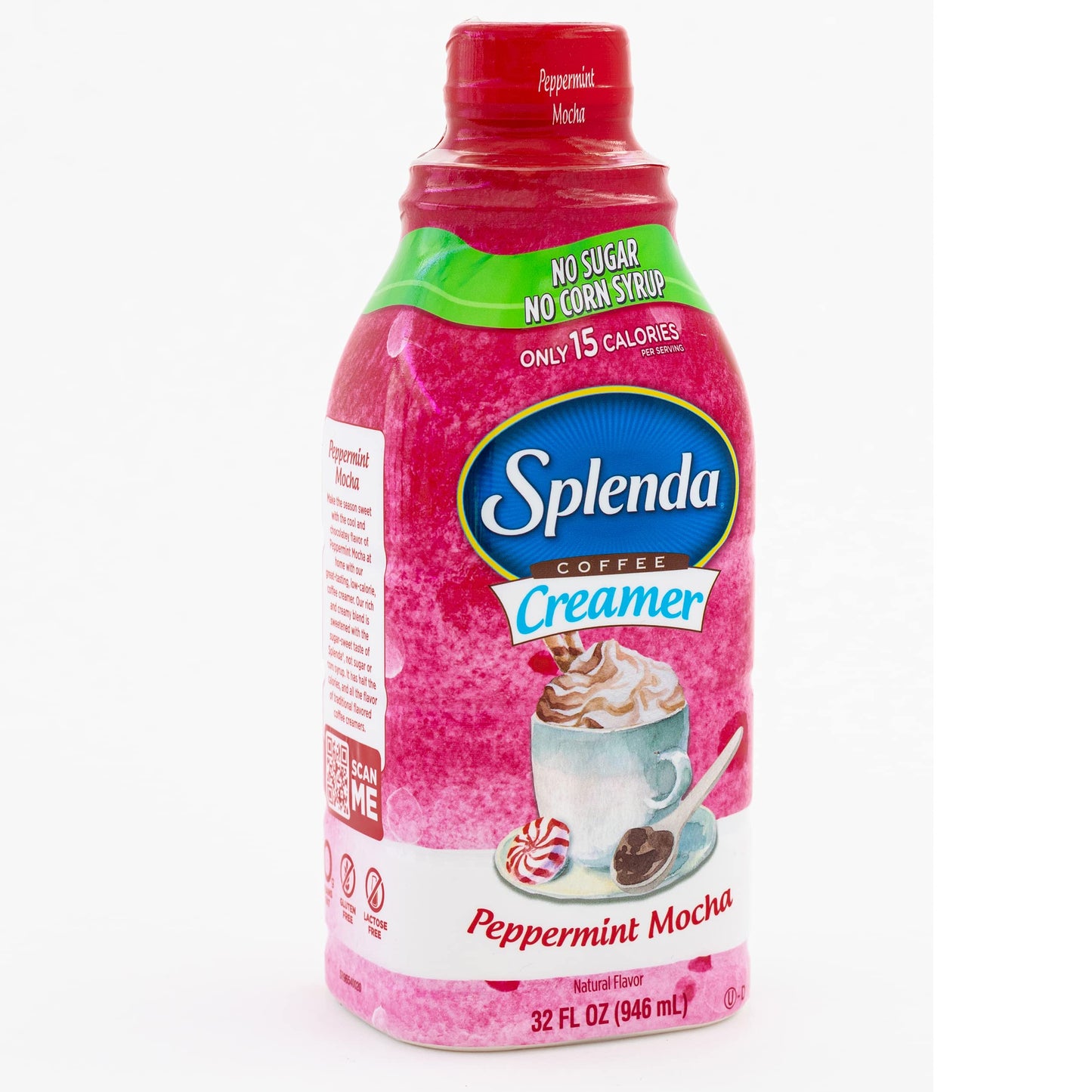SPLENDA Sugar Free Coffee Creamer  32 Fl Oz. Peppermint Mocha.