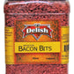 Its Delish compatible with Bacon Bits, Kosher Parve Vegan, 30 Oz Jumbo Reusable Container, Smoky Flavor for Salads, Eggs, Baked Potatoes