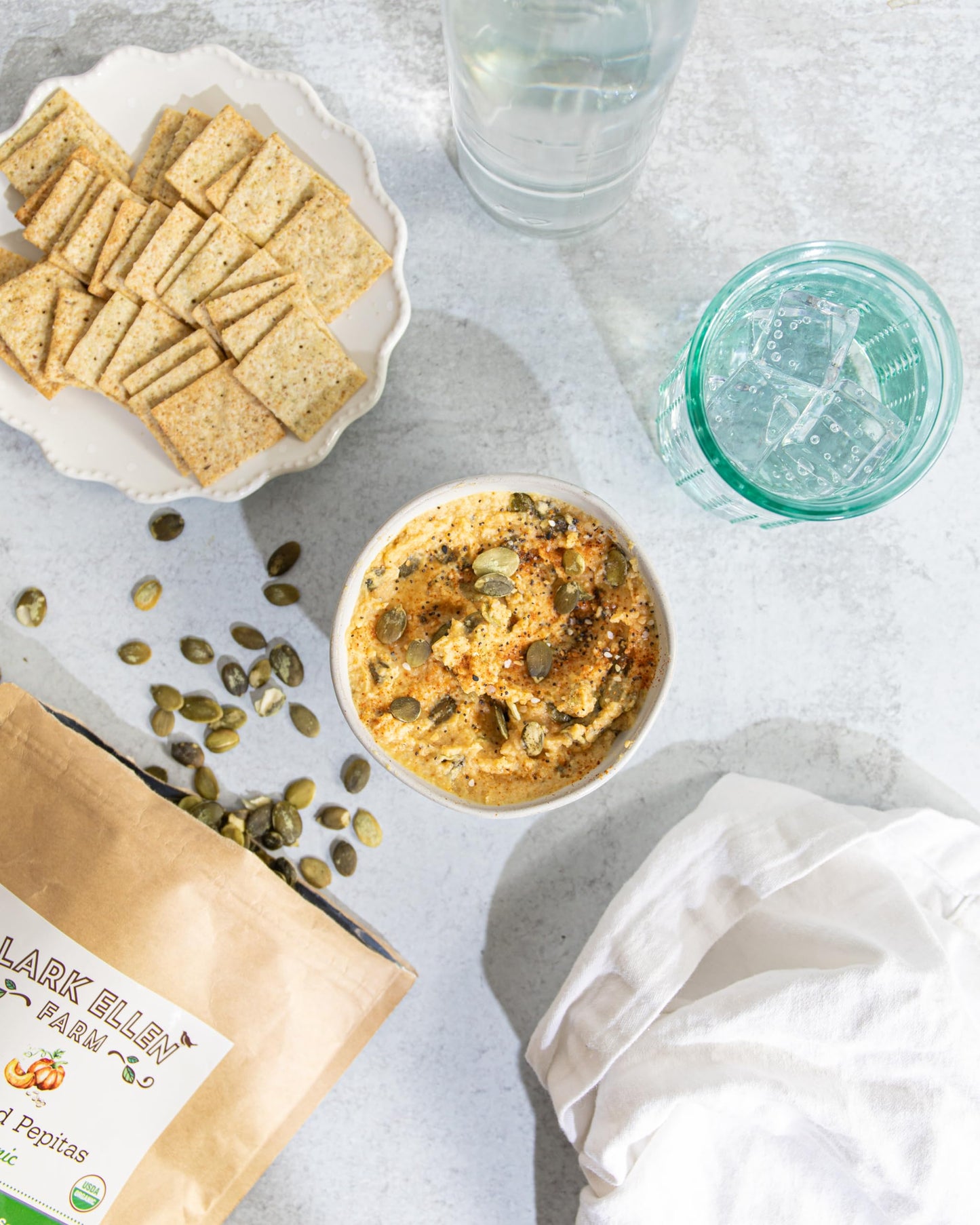 Lark Ellen Farm Sprouted Organic Pumpkin Seeds, Raw, Unsalted, Vegan, Gluten-Free, 14 oz, 6-Pack