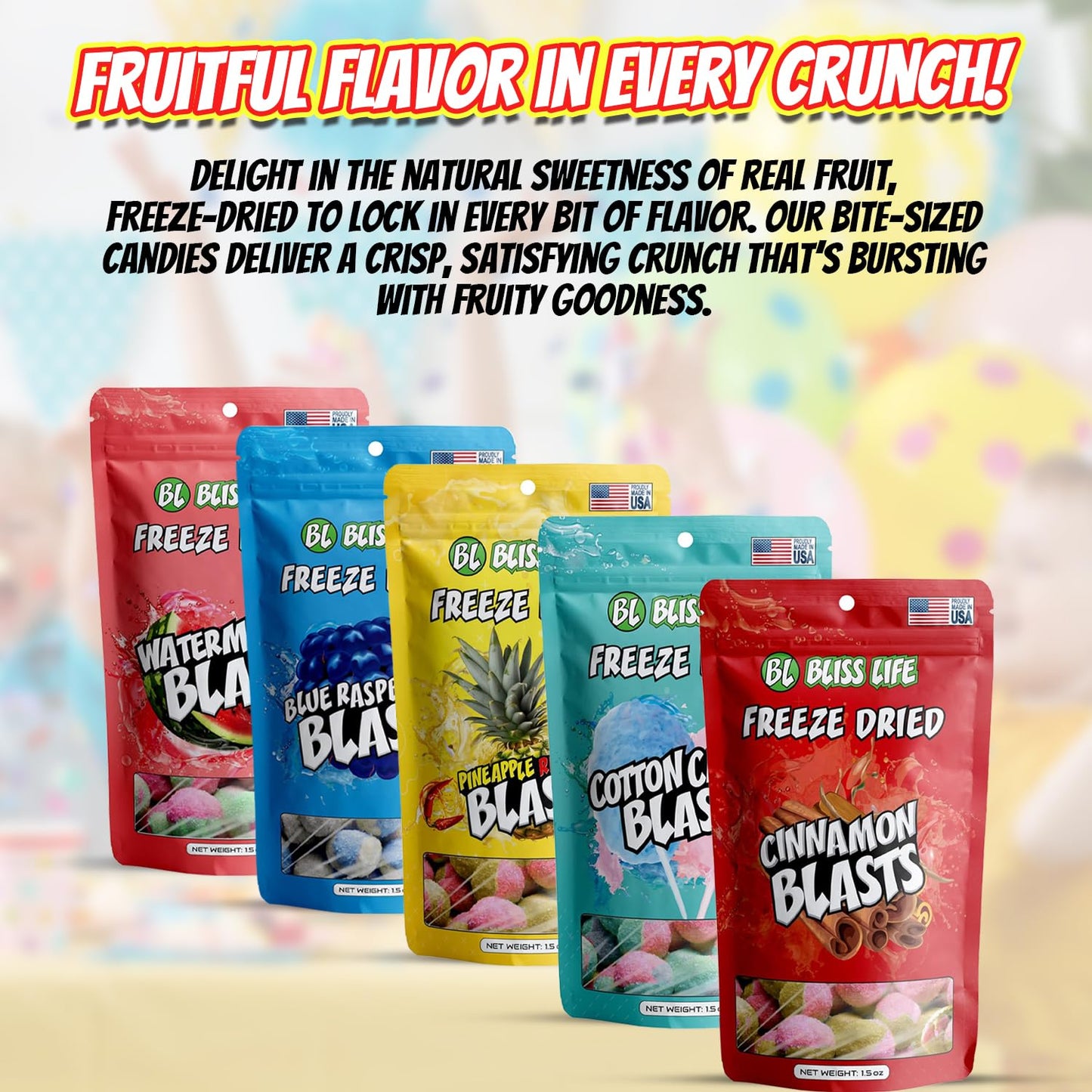 Bliss Life Cotton Candy Freeze Dried Sugar Candy From Tiktok, Asmr Crunchy Candy, Spicy Sweet And Sour Kids Snacks, Unique Novel