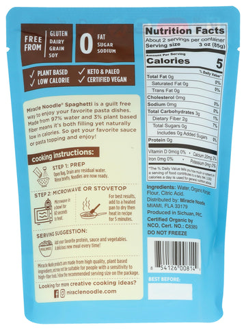 Noodle Spaghetti Noodles, Organic, 7 Ounce, Plastic, No Color