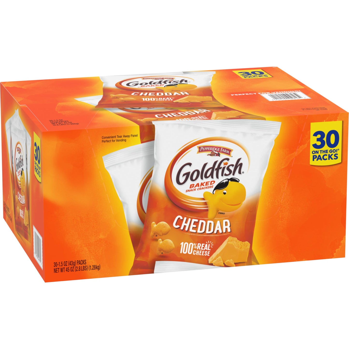 Goldfish Cheddar  Ers, 1.5 Oz. Snack Packs, 30 Count