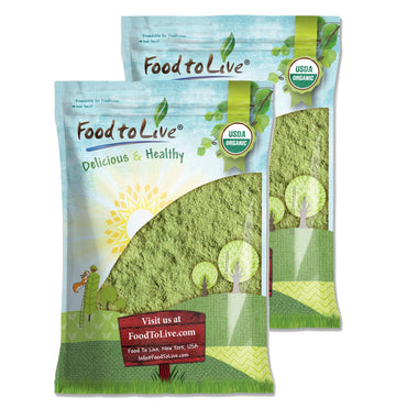 Organic Barley Grass Powder, 10 Pounds - Non-GMO, Finely Ground Whole Dried Young Leaves, Pure, Kosher, Vegan, Bulk. Good Source