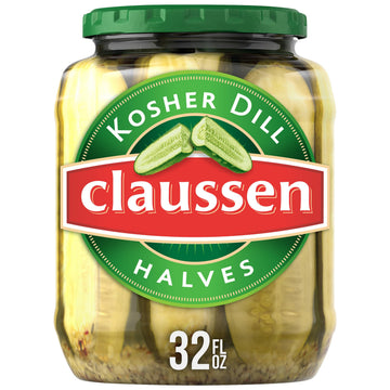 Claussen Kosher Dill Pickle Halves, 32 fl oz Jar