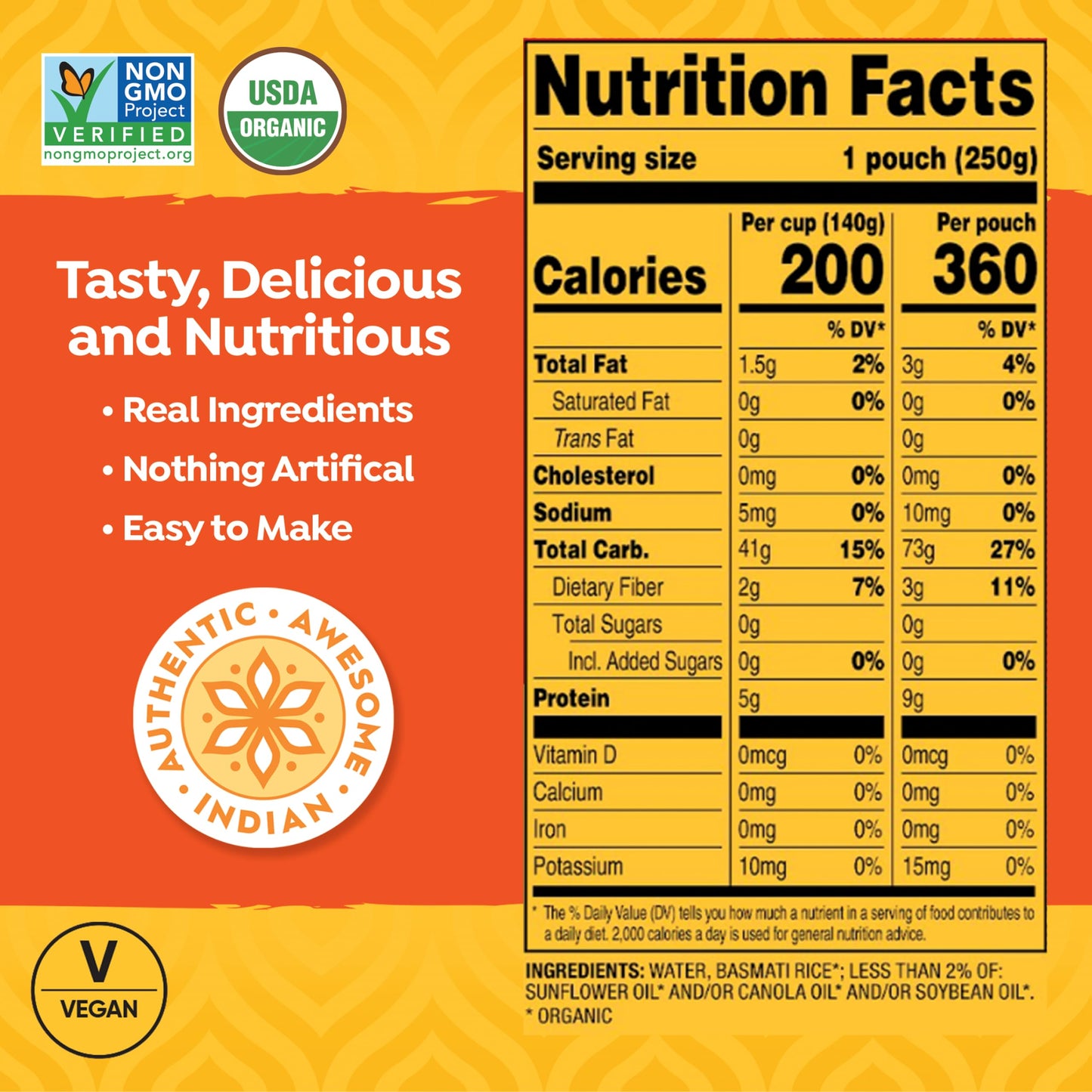 Tasty Bite Organic Brown Rice, 8.8 Ounce (Pack Of 12)