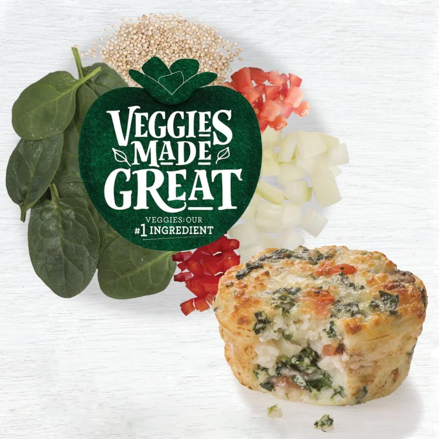 Veggies Made Great, Spinach Egg White Frittata, 12 Ounce