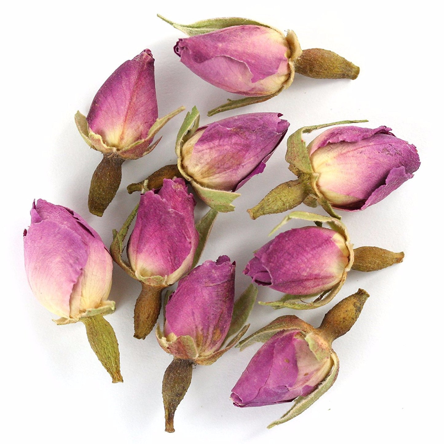 TooGet Organic Dried Pink Rose Buds & Petals, Culinary Food Grade, 2 OZ