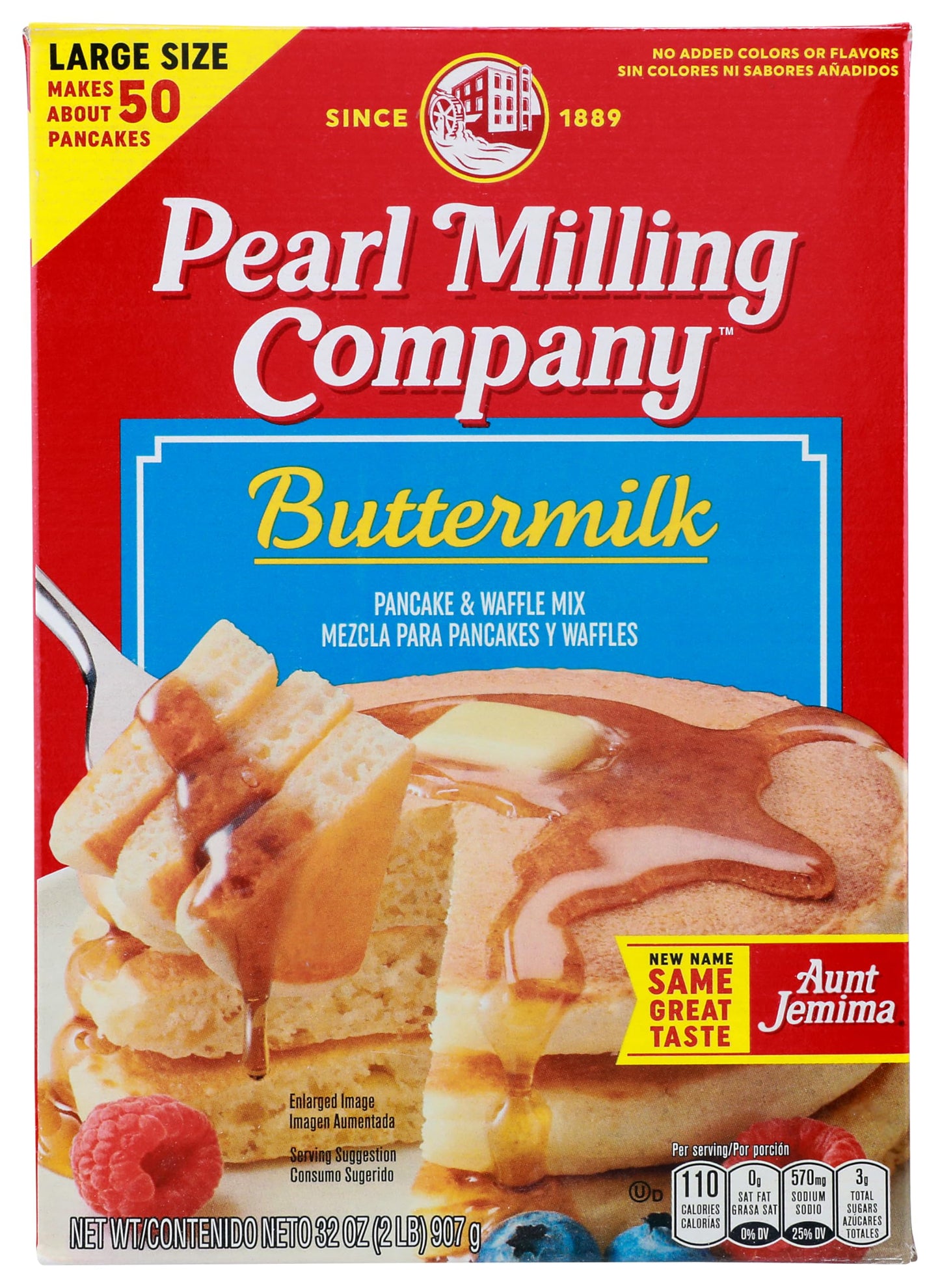 Pearl Milling Company Buttermilk Pancake and Waffle Mix - Large Size 2lb (907g)